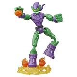 Marvel Spider-Man Bend and Flex Green Goblin Action Figure 6-Inch Flexible Figure Includes Blast Accessories Ages 4