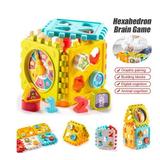 SHELLTON 6-in-1 Activity Cube for Toddlers Baby Educational Musical Toy for Kids - Early Development Learning Toys with 6 Different Activities - Best Gift for Children 1 2 3 Years Old