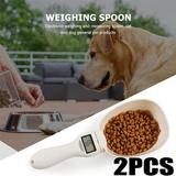 1/2Pieces Pet Food Scale Cup Measuring Cup Bag Pet Cat And Dog Feeding Water Spoon Kitchen Portable Scale Led Display