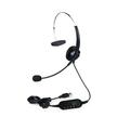 Vistreck Single-Sided USB Corded Headset Call Center Monaural Headphone with Adjustable Microphone Mute Control Button for Office Computer PC Laptop