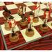 American Revolutionary War Chess Set W/ 17 Cherry Color Board Independence