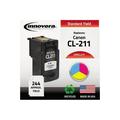 Remanufactured Innovera IVRCL211 3 Colors Ink Cartridge Replacement for Canon 2976B001 (CL-211)