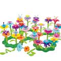 46PCS/Set Colorful Children Puzzle Multicolor Flowers DIY Assembled Spelling Garden World Toy Kit Toy