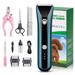 Dog Clippers for Grooming - Rechargeable Cordless Dog Grooming Kit Electric Quiet Pets Hair Trimmers Dog Shaver Clippers Set for Small & Large Dogs Cats Horse Pets