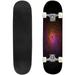 Abstract colorful background design Outdoor Skateboard 31 x8 Pro Complete Skate Board Cruiser 8 Layers Double Kick Concave Deck Maple Longboards for Youths Sports