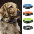 SPRING PARK The Comfort Collar Ultra Soft Polyester Padded Dog Collar for All Breeds - Heavy Duty Adjustable Reflective Weatherproof
