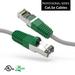 5ft (1.5M) Cat.5E Shielded Crossover Cable Gray Wire/Green Boot 5 Feet (1.5 Meters) Gigabit LAN Network Cable RJ45 High Speed Patch Cable Green (6 Pack)