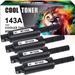 Cool Toner Compatible Toner Cartridge Replacement for HP 143A W1143A for HP Neverstop Laser MFP 1202w 1001nw MFP 1202nw 1201 Printer Ink Black 4-Pack