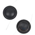 ZUARFY 2PCS 20 mm Tweeter Speaker Voice Coil Crystal Film 25 Core 25.4mm Core Black Translucent Treble Horn Diaphragm Repair DIY