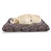 Snakeskin Print Pet Bed Wild Reptile Animal Skin Fashion Item Pattern Chew Resistant Pad for Dogs and Cats Cushion with Removable Cover 24 x 39 Mauve Taupe Dark Mauve by Ambesonne