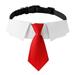 Adjustable Dog Neck Tie Collar Dog Collar with Necktie Wedding Formal Dog Collars for Dogs Pets