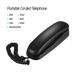 Andoer Desktop Corded Landline Corded Phone Fixed Telephone Wall Mountable Black