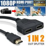 Orchip HDMI-compatible Splitter Adapter Cable HDMI-compatible Splitter 1 in 2 Out HDMI-compatible Male to Dual HDMI-compatible Female for HDMI-compatible HD LED LCD TV