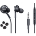 OEM InEar Earbuds Stereo Headphones for Philips D833 Plus Cable - Designed by AKG - with Microphone and Volume Buttons (Black)