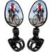 2 Pack Bicycle Mirrors Universal Mini 360 Rotaty Rear View Camera Handlebar Glass Mirrors for Bike Bicycle Ebike Scooter Left and Right Handlebar Side Mirror Bicycle Rearview Mirror