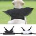 Opolski Halloween Dog Angel Cosplay Costume Wings Realistic Looking Ultra-Light Allergy Free No Odor Easy-wearing Enhance Atmosphere Felt Cloth Pet Halloween Feather Wings Party Ornament Pet Supplies