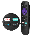 UrbanX Remote for â€ŽLG TV Model â€Ž43UP8000PUR and All Roku TV for Hisense TCL Sharp ONN Hitachi Element Westinghouse LG Sanyo JVC Magnavox Built-in Roku TV w/ 4 Keys (Netflix Sling Now Hulu)