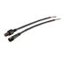 Male Female 3P Waterproof Connector Cable Wire Black for Strips Light