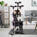 Coziwow 67 Height Cat Tree Pet Kitty Play House Tower Condo Furniture Scratching Post Gray