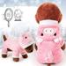 Cute Small Dog Sweater Pink Pig Puppy Clothes Costume Warm Winter Coat with Hat - Only for Small Dogs and Puppies