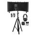 Rockville Pro Recording Studio Microphone Mic+Isolation Shield+Headphones+Stand