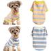 Walbest Pet T-shirt Puppy Clothes Dog Coat Comfy Dog Pajamas Dog Shirt Stripes Pet Dog Clothes