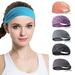 Shenmeida Tie-dye Headbands for Women Non-Slip Workout Sweatbands for Running Sports Biking Yoga Headbands for Men Bike Helmet Friendly Hairbands