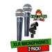 Fat Toad Dynamic Vocal Microphones with Clips (2 Pack) - Professional Cardioid Handheld Unidirectional Mic Singing Microphone - Designed for Music Stage Performances & Studio Recording or DJ Karaoke