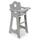 Badger Basket Doll High Chair Pretend Feeding Seat for 18 inch Dolls - Gray