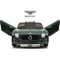 Electric Vehicle for Boys Girls Gifts Licensed Bentley Powered Kids Ride on Toy 12V Battery Powered Ride on Cars with Remote Control 3 Speeds LED Light Horn Green W17621
