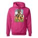 Wild Bobby German Shepherd Dog Animal Pet Lover Dog Lover Unisex Graphic Hoodie Sweatshirt Fuschia X-Large