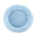 HEVIRGO Pet Bed Round Shape Pilling Resistance Plush Pet Sleeping Bed for Home Blue Plush