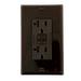 Leviton GFNT2 Self-Test SmartlockPro Slim GFCI Non-Tamper-Resistant Receptacle with LED Indicator 20 Amp Brown