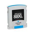 PrinterDash Replacement for CIG115796 Cyan High Yield Inkjet (1700 Page Yield) - Replacement to C9391AN / NO. 88XL