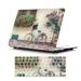 Case for MacBook Pro 15 inch with Keyboard Cover MacBook Pro 15 inch Case A1707 A1990 GMYLE Floral Snap on Hard Shell Case Cover Keyboard Skin Set (Vintage Street Corner)