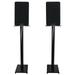 Pair Rockville RockShelf 54B Black 5.25 Home Bookshelf Speakers w/37 Stands