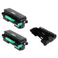 PrinterDash Compatible Replacement for Savin SP-3600/SP-3610/SP-4510 Drum/Toner Value Combo Pack (1-Drum Unit/2-Toners) (TYPE SP-4500A) (407324_1PK/407323_2PKB)