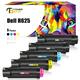 Toner Bank 5-Pack Compatible Toner for Dell 593-BBOW 593-BBOY 593-BBOZ 593-BBOX H625cdw H825cdw S2825cdn Printer Ink Replacement Home Office 2x Black Cyan Magenta Yellow