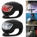 Gpoty 2pcs Silicone Bicycle Lights LED Bike Light Waterproof Bicycle Front Rear Light 3 Switching Modes Bicycle Lights Frog LED Bike Headlight Bike Taillight Safety LED Bike Lamps for Road Bike MTB