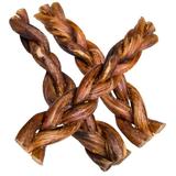 HotSpot Pets Braided Bully Sticks for Dogs (6 Inch - 10 Count) - Premium All Natural Long Lasting Twisted Beef Pizzle Dog Chew Treats - Grain Free Fully Digestible Rawhide Alternative