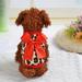 YUEHAO Pet Supplies Pet Cat Dog Puppy Warm Knit Coat Clothes Vest Jacket Apparel Red