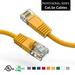 1ft (0.3M) Cat5E UTP Ethernet Network Booted Cable 1 Feet (0.3 Meters) Gigabit LAN Network Cable RJ45 High Speed Patch Cable Yellow (4 Pack)