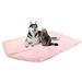 PetAmi Fluffy Waterproof Dog Blanket for Bed Large Dogs Soft Warm Pet Sherpa Throw Pee Proof Couch Cover Reversible Cat Blanket Sofa Crate Kennel Protector Washable Mat Queen (Pink Blush 90x90)
