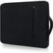 RAINYEAR 15 Inch Laptop Sleeve Case Specially Compatible with New 15 MacBook Pro Handbag with Handle Strap Front Pocket Padded Briefcase Polyester Waterproof Cover Computer Carrying Bag Black