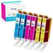 K-Ink Compatible Ink Cartridge Replacement for Canon CLI-251 CLI 251 XL (2 Cyan 2 Yellow 2 Magenta)