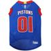 Pets First NBA Detroit Pistons Mesh Basketball Jersey for DOGS & CATS - Licensed Comfy Mesh 21 Basketball Teams / 5 sizes