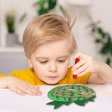 Kids Magnetic Maze Toys Kids Wooden Game Toy Wooden Intellectual Puzzle Board