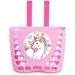 MINI-FACTORY Kid s Bike Basket Pink Cute Lovely Unicorn Pattern Bicycle Front Handlebar Basket for Kid Girls