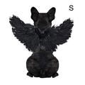 DTOWER Pet Halloween Feather Wings Pet Halloween Costume Cosplay Angel Devil Black White Wing For Dog Cat Rabbit Piggy