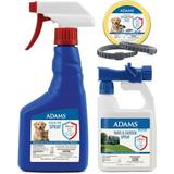 Buy and Save with Adams Flea and Tick Collar Plus + Spray for Cats Kittens Dogs and Puppies + Yard & Garden Spray (20% off!)